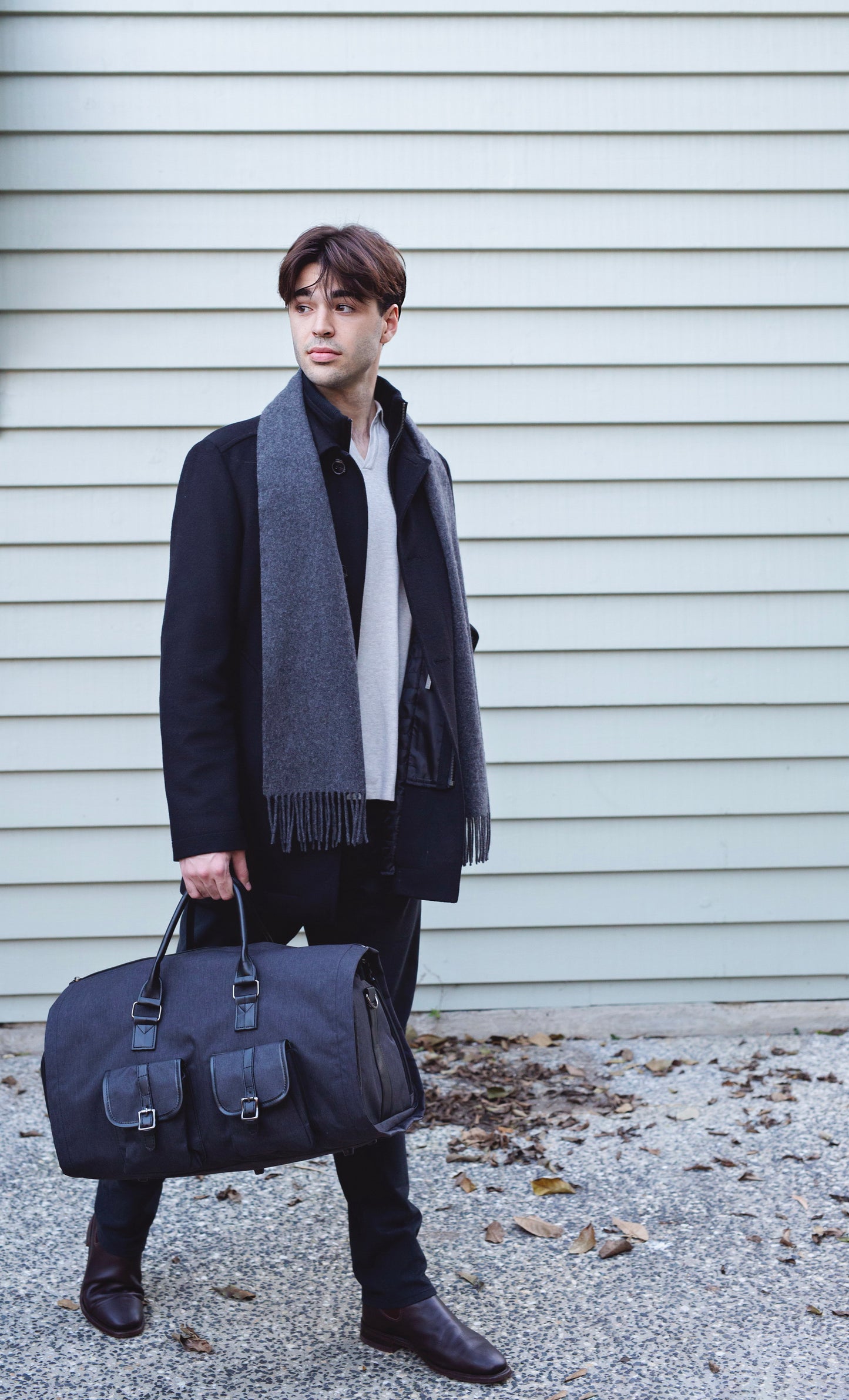 Garment Duffle Bag: Convertible Duffle Garment Bag With Separate Shoe Compartment Suit Travel Bags Weekend Bag Carry On Garment Bags for Travel