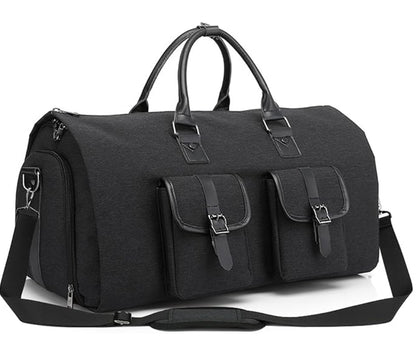 Garment Duffle Bag: Convertible Duffle Garment Bag With Separate Shoe Compartment Suit Travel Bags Weekend Bag Carry On Garment Bags for Travel