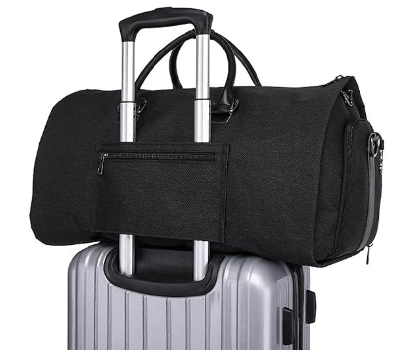Garment Duffle Bag: Convertible Duffle Garment Bag With Separate Shoe Compartment Suit Travel Bags Weekend Bag Carry On Garment Bags for Travel